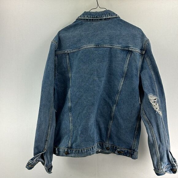 Divided by H&M Denim Distressed Jacket- Size M - Picture 3 of 8
